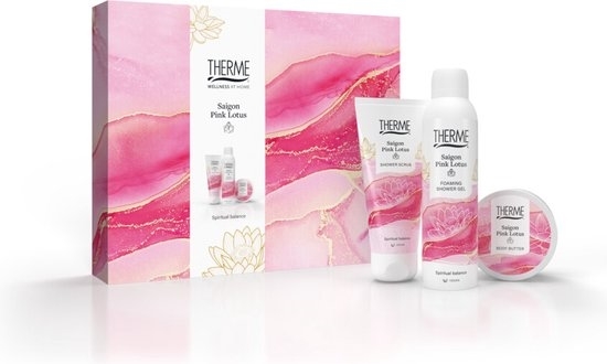 THERME SAIGON PINK LOTUS SHOWER SCRUBFOAMING GELBODYBUTTER